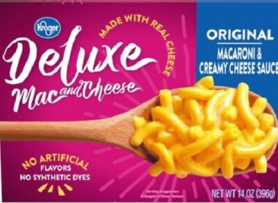 KROGER Deluxe Mac & Cheese 'Original' Macaroni & Creamy Cheese Sauce 396 gr USA