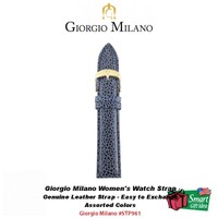 Giorgio Milano Women's Watch Strap, Leather, Printed Blue/gold Stp961-pblgl Giorgio Milano Women's Watch Strap, Leather, Printed Blue/gold Stp961-pblgl
