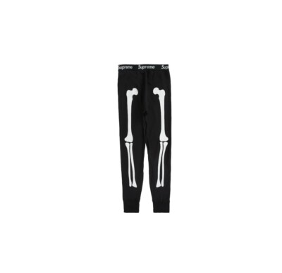 Supreme Hanes Bones Thermal Pants Black Size: XXL | eBay