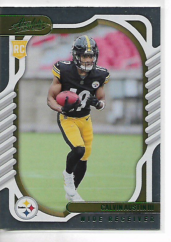 2022 Panini Absolute Calvin Austin III Green Parallel Rookie Card