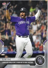 2021 TOPPS NOW CARD COLORADO ROCKIES ELIAS DIAZ #690 WALK-OFF 3-RUN HR IN WIN