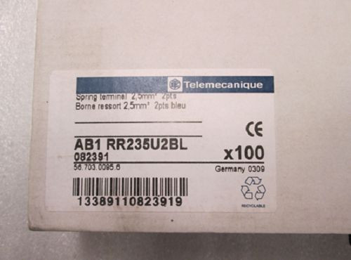 Telemecanique AB1RR235U2BL SPRING TERMINIAL BLOCKS 2.5MM - Picture 1 of 1