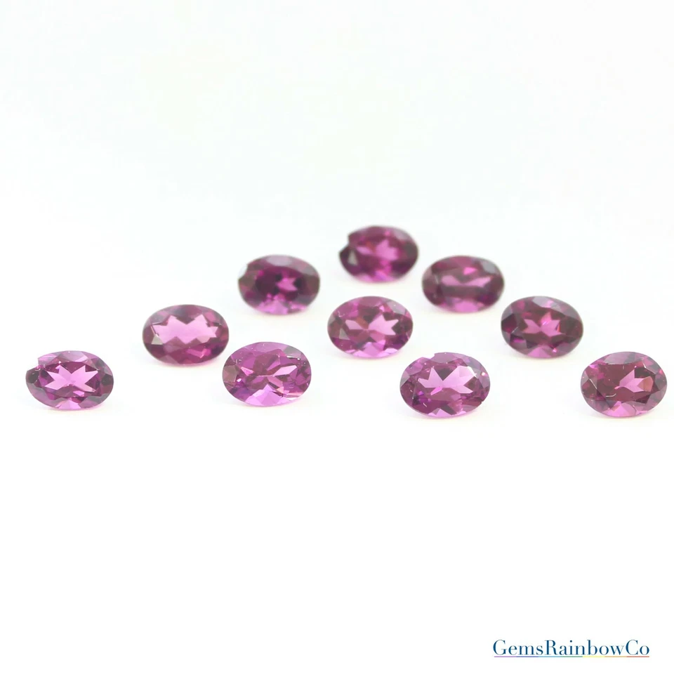 Natural Almandine/Rhodolite Garnet Oval Faceted 5x3 mm to 7x5 mm AAA Quality - Image 2 of 4