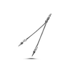 Silverlina Silver Oxide Rosary Tassel