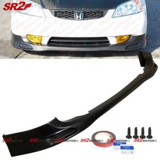 For 04 05 Honda Civic Coupe Sedan Jdm Style Front Bumper Lip Spoiler Splitter Pu For 04 05 Honda Civic Coupe Sedan Jdm Style Front Bumper Lip Spoiler Splitter Pu