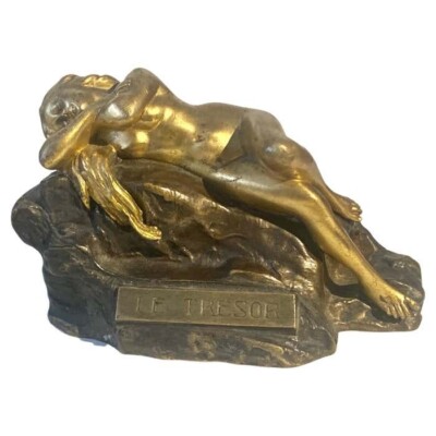 Bronze Studie ''Schatzsucher'' von Carl Kauba
