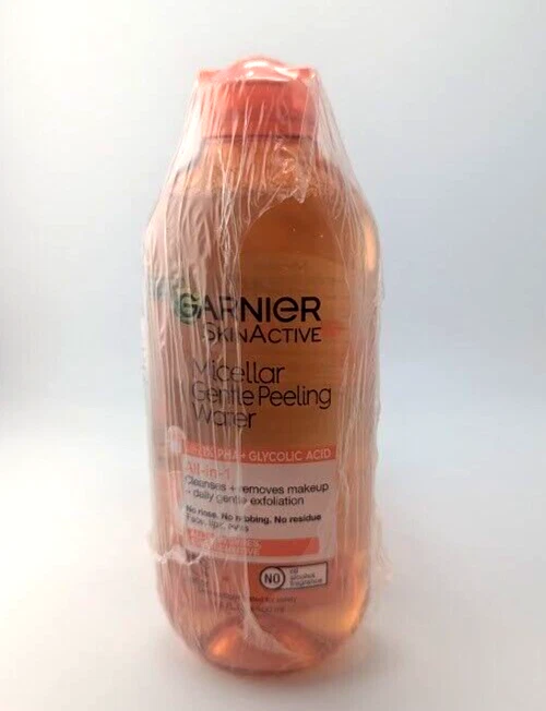 Paquete de 3 agua micelar exfoliante suave Garnier 1 % PFA y ácido glicólico 13,5 oz. Foto 2 de 4