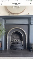 Brand New Gas Fire with Cast Iron Surround Firepit