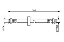 BOSCH Bremsschlauch 1 987 481 180 für SMART