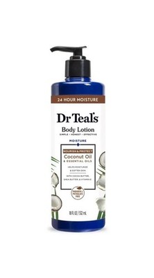 Dr Teal's Moisturizing Body Lotion   Coconut & Essential Oils, 18 fl oz