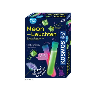 Kosmos Neon-Leuchten Schwarzlicht-Experimente Wissenschaft und Experimente