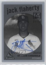 2021 Topps Clearly Authentic Black & White 27/70 Jack Flaherty Auto 0rz7