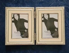 Vera Wang Wedgwood Picture Frame Holds 2 Photos 2x3 New 