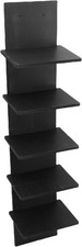 Cryfokt 8-Tier Invisible Floating Bookshelf Vertical Wall Mounted Metal Book Tow