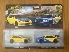 Hot Wheels 1999 HONDA CIVIC (EK9) and HONDA CIVIC TYPE R Twin 2 Pack PREMIUM