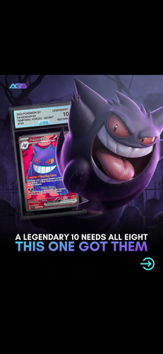 Pokemon - AGS LEGENDARY 10 Gengar EX 193/162 Temporal Forces 🔥 😈 POP 1 😈🔥