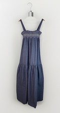 Current Elliott Womens 0 Blue Embroidered Smo...