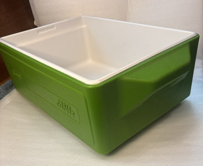 #ad Coleman 24‑Can Party Stacker Cooler – Green – Model 6225 – Very Clean No Lid $29.99