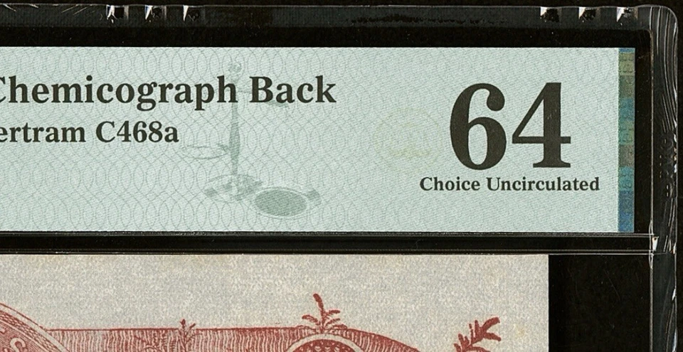 $10 Confederate States Chemicograph Banknote Civil War Paper Money, PMG ChUNC 64 - Image 4 of 4