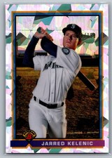 #91B-JK Jarred Kelenic 2021 Bowman Baseball Atomic Refractor Mariners
