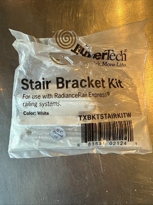 TimberTech RadianceRail Express Stair Hardware Mounting Kit- White
