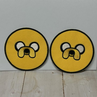Adventure Time Jake The Dog Cartoon Character Round Embroidered Iron On ...
