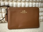Coach Brown Wristlet with Logo — photo 1