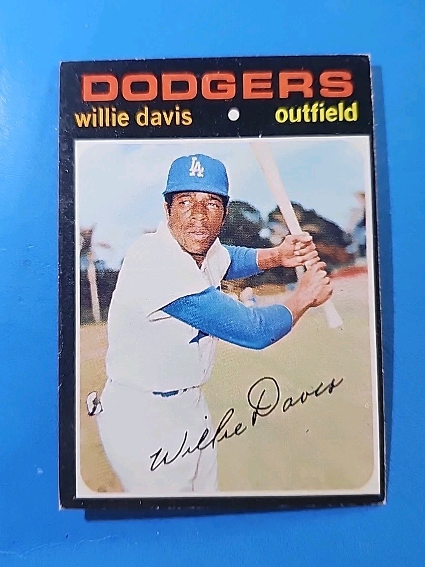 1971 TOPPS BASEBALL #585 WILLIE DAVIS EX  DODGERS