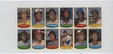 1974 Stamps Block of Twelve Holtzman Singleton Freehan Fisk Piniella Rodgers