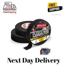 Wire Harness Tape 3/4 Inch x 50 ft 3-Pack 150ft Total Residue-Free Cloth Elect