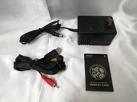 SNK Neo Geo Neogeo AES ROM Console System with Stick Controller Set Tested