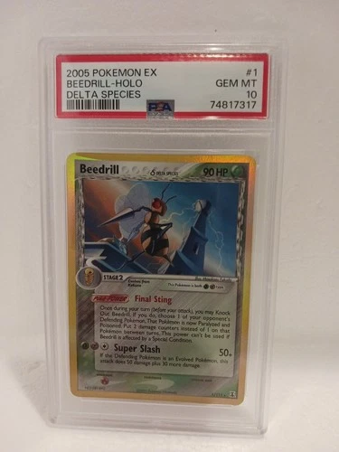 Beedrill (Delta Species) 1/113 Delta Species Holo PSA 10 BEAUTIFUL FOIL