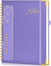 Hardcover Spiral Notebook Journal 8.5” X 11”, A4 Large Leather Notebooks for Wom