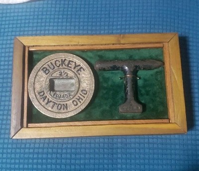 Vintage Railroad - Brass BUCKEYE Fuel Cap -  1954 GE B-50/50- IGE733 w/ Wrench