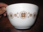 Vintage Pyrex Glass No 401 Brown Town & Country Mixing Nesting Bowl