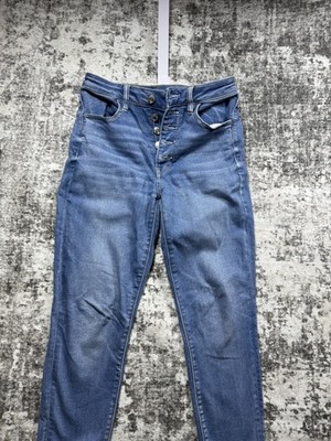 AMERICAN EAGLE 6 S Super High Rise Jeans Jegging Next Level Stretch Button Fly