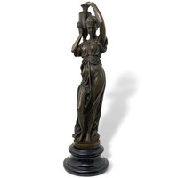 Bronzeskulptur Frau Nach Carrier-Belleuse Replikat Retro Design Dekoration