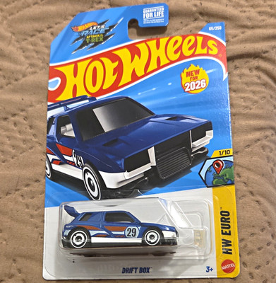 Hot Wheels Drift Box HW Euro Blue/White Diecast 1:64 2026 Unopened
