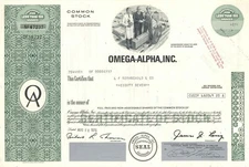 Omega-Alpha, Inc. - Facsimile Signature of James Joseph Ling - Stock Certifica