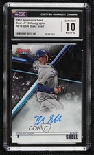 2018 Bowman's Best of Blake Snell #B18-BSN CGC 10 Gem Mint Auto 1b9