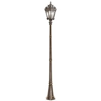 Antikes Messing Klassisch Hohe Laterne AußEnlampe Garten 3X60W/E14 IP44