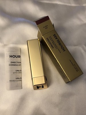 Hourglass Unlocked Satin Creme Lipstick Shade Flora 330 4g NIB