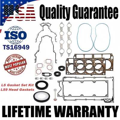 GEN 3 III LS Gasket Set Kit & LS9 Head Gaskets Fit for LS1 LS6 LQ4 LQ9 4.8 5.3