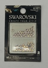 Swarovski Xirius Hotfix Combo 16 SS 60 PC Crystals Silk Shimmer Made In Austria