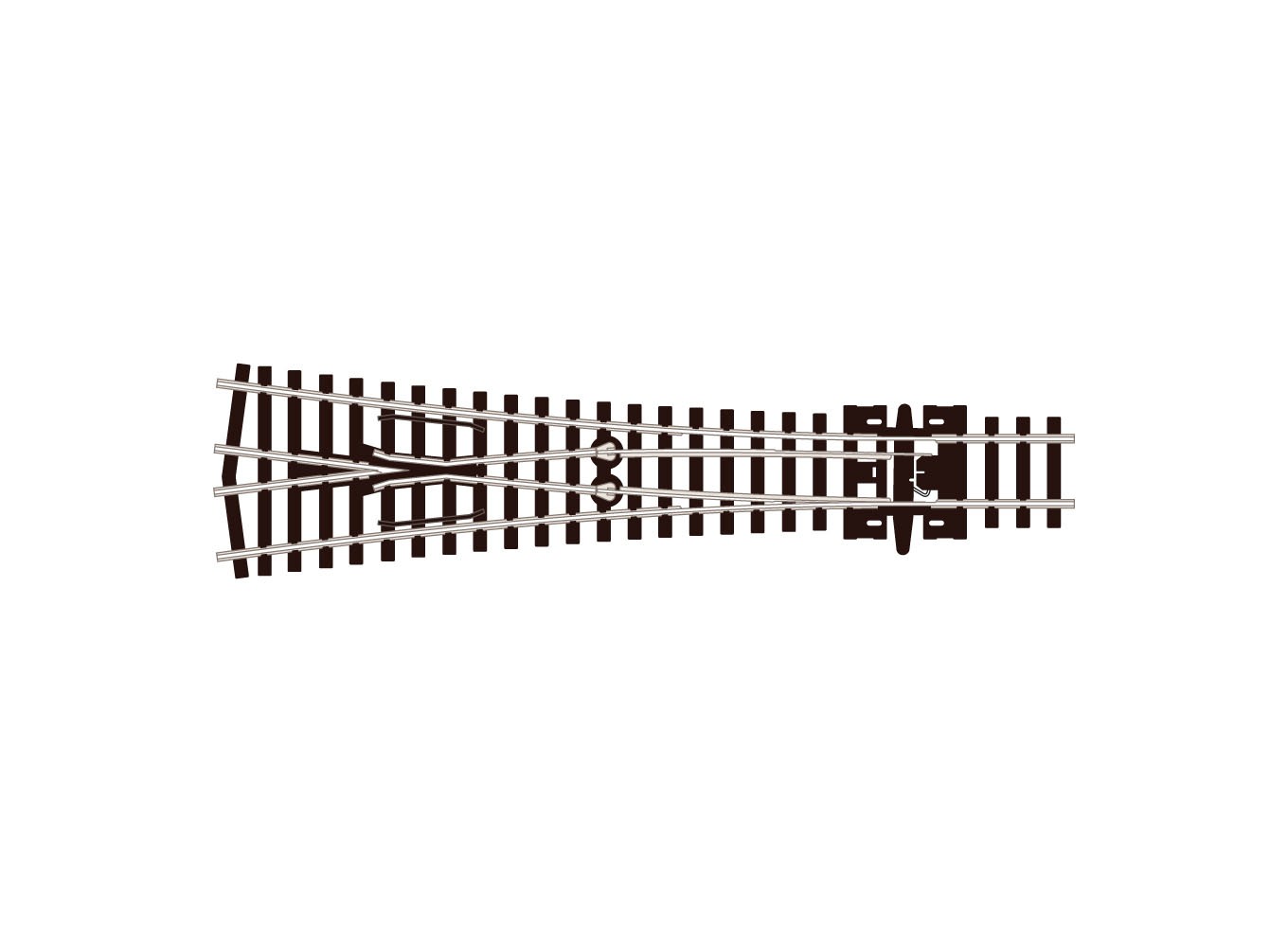 Peco SL397 SL397 - Code 80 - Medium Radius Y Point