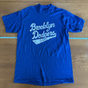 MLB Brooklyn Dodgers Baseball Logo Blue T-Shirt Size L/XL (No Tags)
