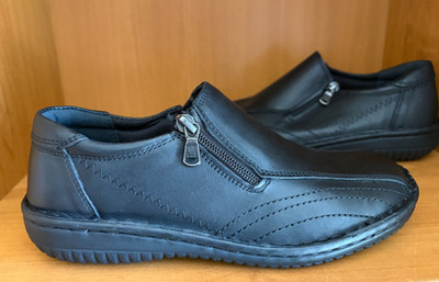 Spring Step Florentino-B Slip-On Comfort Black Leather Women's Shoes Sz 38/7.5-8