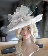 Nigel Rayment Ivory/Silver Grey Hatinator Hat - MOTB Wedding Races Ascot