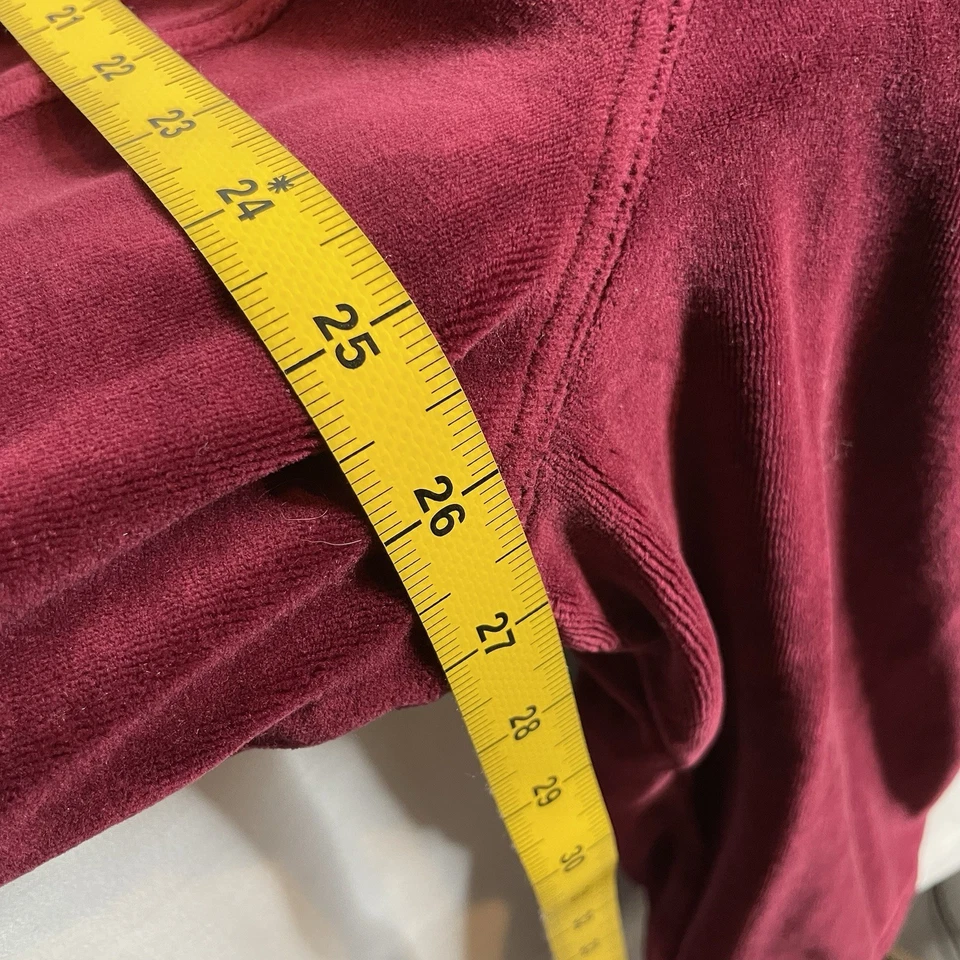 Camisa chaqueta de terciopelo rojo para mujer The Territory Ahead talla 3X capas Lagenlook Foto 4 de 4