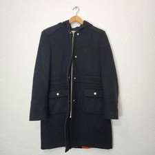 Michael kors black wool overcoat pea coat